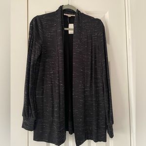 LOFT Black Speckled Cardigan
